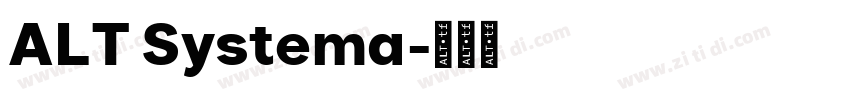 ALT Systema字体转换